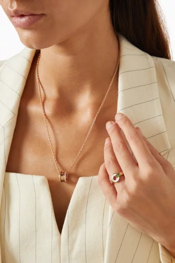 B.zero1 Pendant Necklace in 18kt Rose Gold
