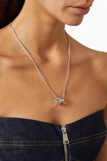 B.zero1 Pendant Necklace in 18kt White Gold