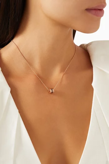 B.zero1 Pendant Necklace in 18kt Rose Gold