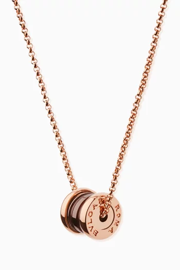 B.zero1 Pendant Necklace in 18kt Rose Gold