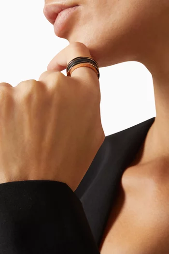 B.zero1 Two-band Ring in 18kt Rose Gold