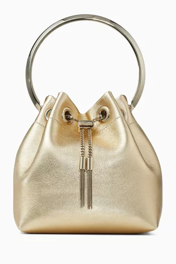 Bon Bon Bucket Bag in Metallic Leather