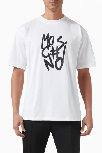Logo Print T-Shirt in Organic Cotton
