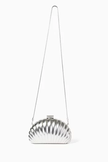 Monet Shell Clutch in Metal