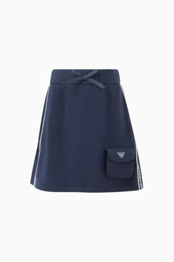 Mini EA Logo Tape Skirt in Jersey