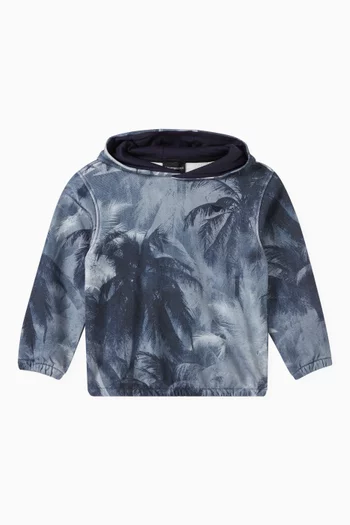Palm Trees Hoodie in Jersey