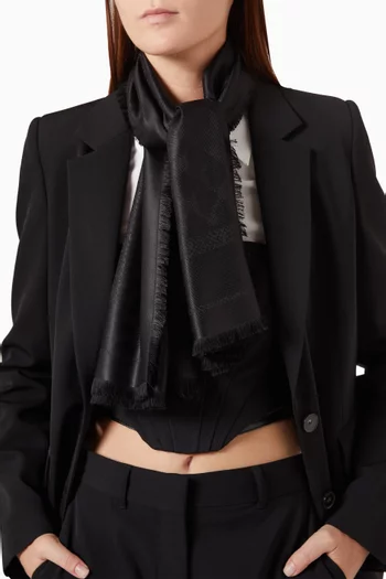 Diamond Logo Shawl in Silk