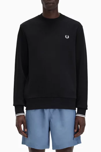 Crewneck Sweatshirt in Cotton