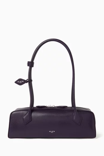 Le Teckel Medium Shoulder Bag in Shiny Goatskin