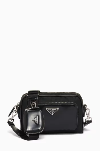 Shoulder Bag in Brushed Leather