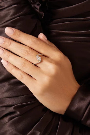 خاتم أول آي نيد فضة إسترلينية مطلية ذهب عيار 24