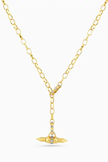 Step Up Necklace in 24kt Gold-plated Sterling Silver