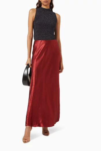 Maxi Skirt in Satin