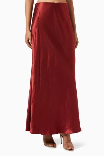 Maxi Skirt in Satin