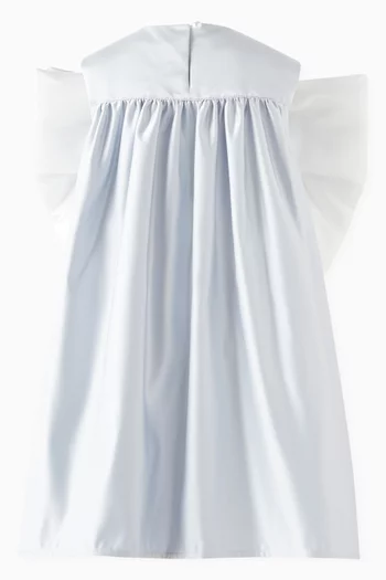 Triple Bow Dress in Satin