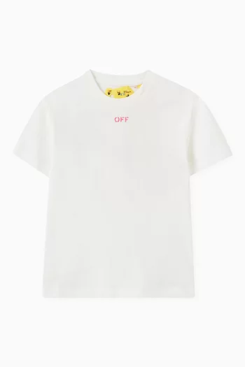 Off Stamp Plain T-shirt in Cotton
