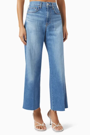 Taylor Cropped Wide-leg Jeans in Japanese Cotton-denim