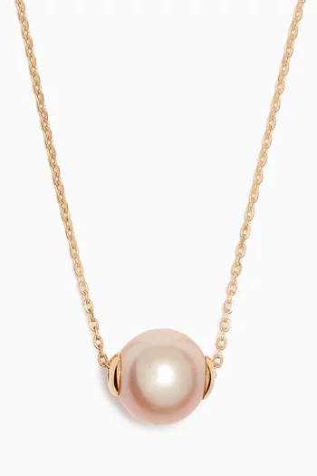 Kiku Freshwater Pearl Necklace in 18kt Yellow Gold