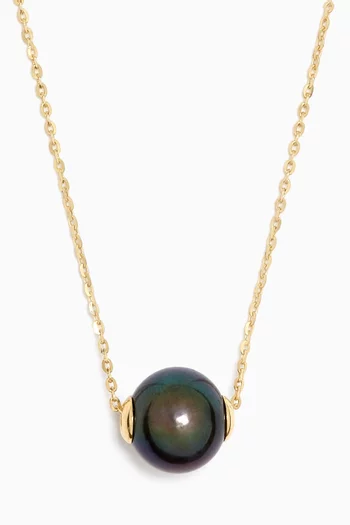 Kiku Freshwater Pearl Necklace in 18kt Yellow Gold