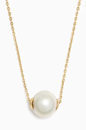 Kiku Freshwater Pearl Necklace in 18kt Yellow Gold
