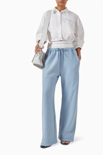 Wide-leg Sweatpants in Cotton Terry