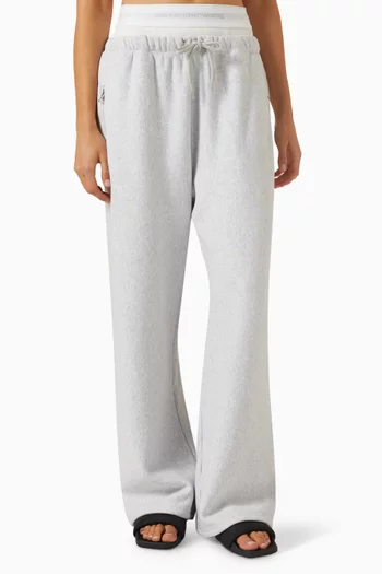 Wide-leg Sweatpants in Cotton Terry