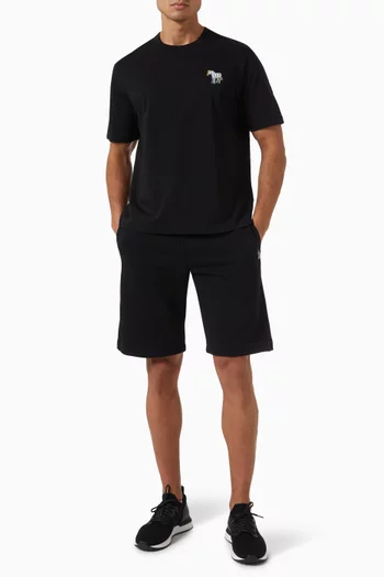 Zebra Logo Shorts in Organic Cotton