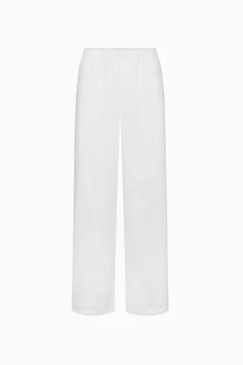 Sleep Pants in Cotton Poplin