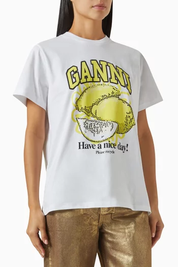 Relaxed-fit Lemon T-shirt in Cotton-jersey