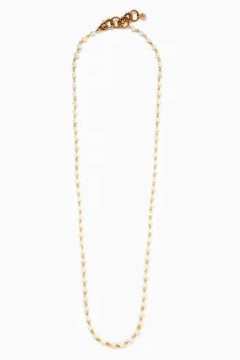 Pearl Perfect Necklace in Gold-plated Brass