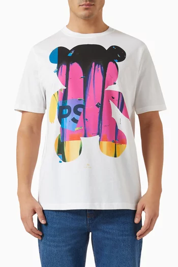Teddy Graphic T-shirt in Organic Cotton Jersey