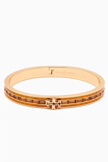 Kira Enamel & Crystal Bracelet in 18kt Gold-plated Brass
