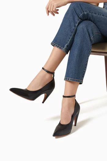 حذاء كلاسيك شارك بكعب 90 مم جلد