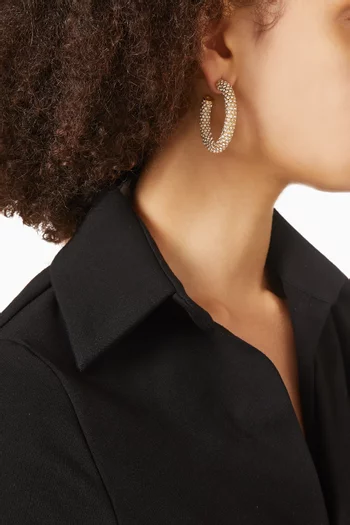 Medium Cameron Crystal-embellished Hoop Earrings