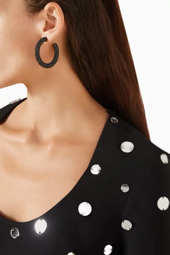 Medium Cameron Crystal-embellished Hoop Earrings
