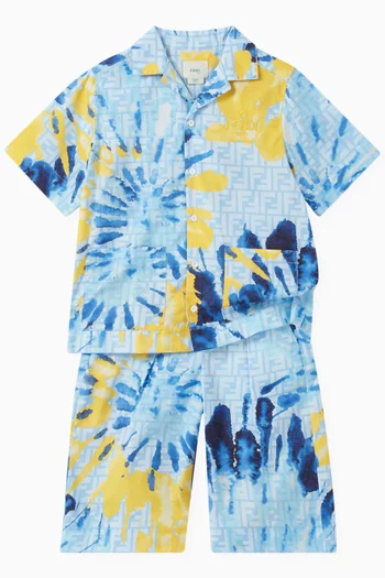 Casper Tie-dye Shirt in Poplin