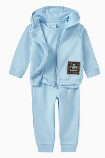 Logo Patch Pants in Cotton-fleece