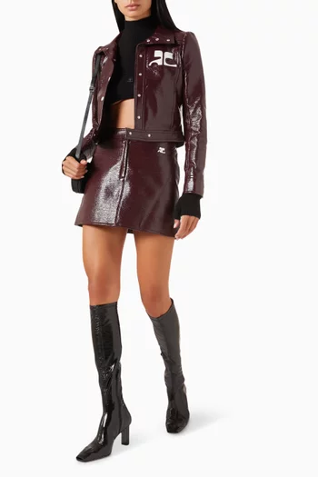 Reedition Mini Skirt in Vinyl