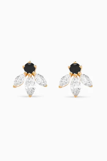 Pixie Wings Diamond Stud Earrings in 18kt Gold
