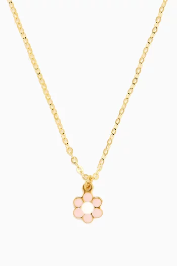 Ara Bella Flower Necklace in 18kt Gold