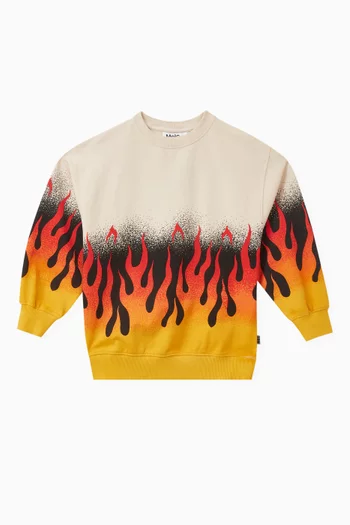Monti On Fire sweatshirt in Organic Cotton