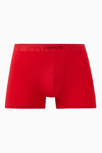 Embossed Icon Medium-rise Trunks in Stretch-jersey