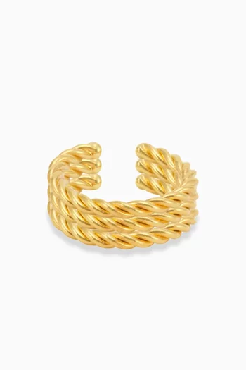 Dubai Ring Set in 24kt Gold-plated Brass