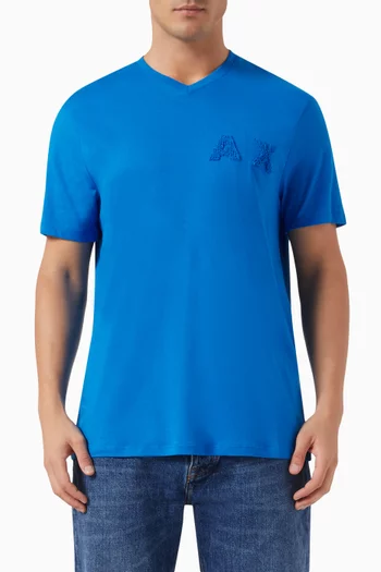 AX Logo T-shirt in Organic-cotton