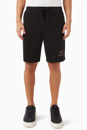 AX Logo Shorts in Viscose-blend