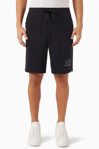 AX Logo Shorts in Viscose-blend