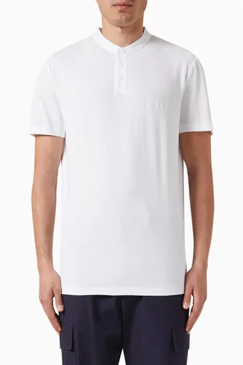 Digital Desert Polo Shirt in Cotton-piqué