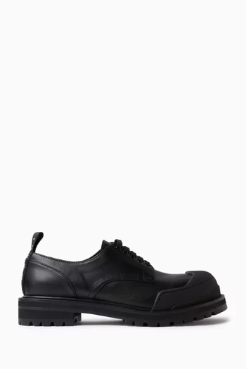 Army Derby Shoes in Leather