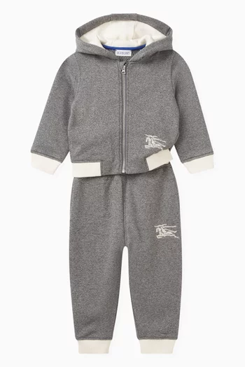 Sidney Brand-embroidered Jogging Trousers in Cotton