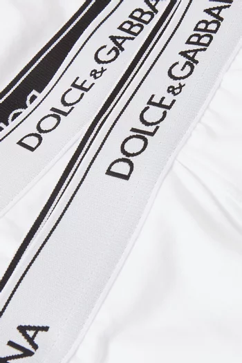 Logo Band Brando Briefs in Stretch Jersey, Set of Two